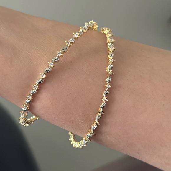 Two Tone Bangles Set of 4 - Picture 4 of 6